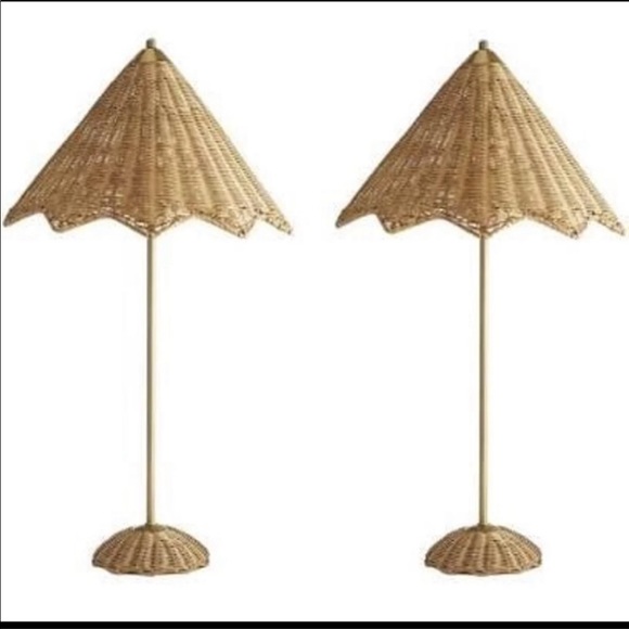 Other - 🎉HP🎊 Two Lillian August rattan lamps